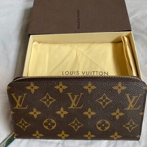 Brand New Louis Vuitton M42616 Zippy Wallet Brown with LV Original Dust Bag Box